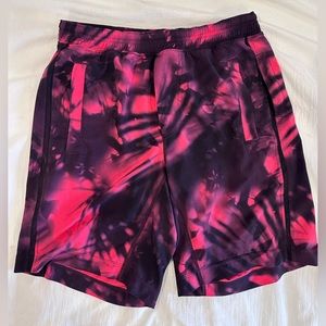 Pink&Black Lululemon Pacebreaker Lined 7inch Men’s Shorts